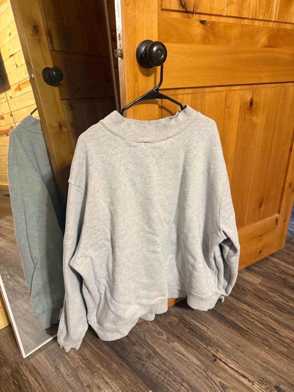 grey parke mock neck